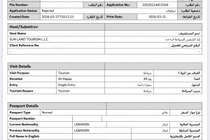 Top Reasons for Dubai Tourist Visa Rejection